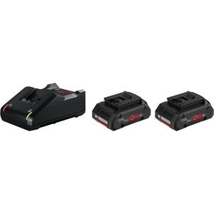 Pack 2 batteries 18V 4Ah ProCore + chargeur - BOSCH PROFESSIONAL