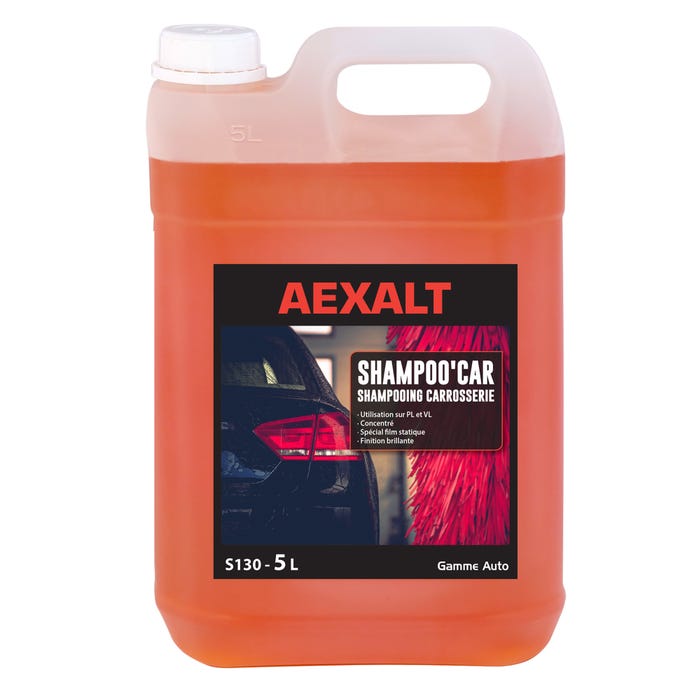 Détergent carrosserie antistatique 5 L Shampoo'car - AEXALT