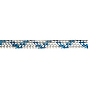 Drisse polyester blanc et bleu Long.1 m Diam.12 mm