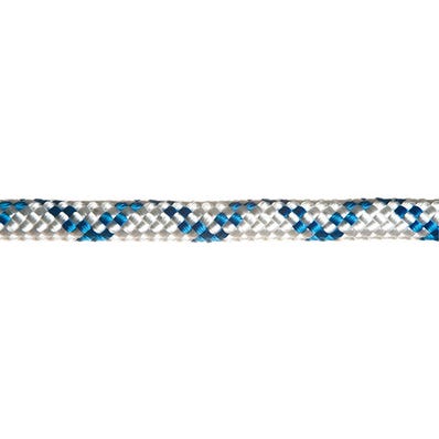 Drisse polyester blanc et bleu Long.1 m Diam.12 mm