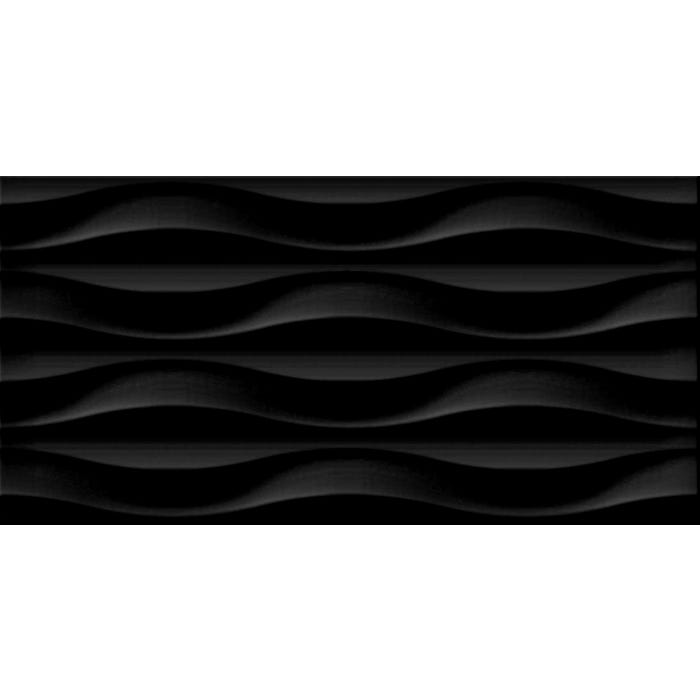 Faïence noir relief l.25 x L.50 cm Concept 