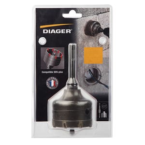 Kit trépan carbure SDS+ Diam.66 mm - DIAGER 