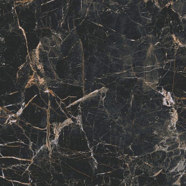 Carrelage sol intérieur effet marbre l.60x L.60cm - Marquina Gold Poli