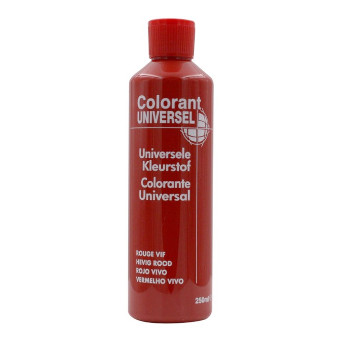 Colorant universel pour peinture aqueuse ou solvantée rouge vif 250 ml - RICHARD COLORANT