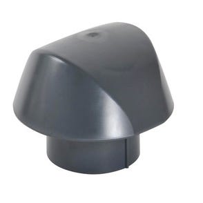 Chapeau de ventilation simple anthracite Diam.100 mm Atemax - NICOLL