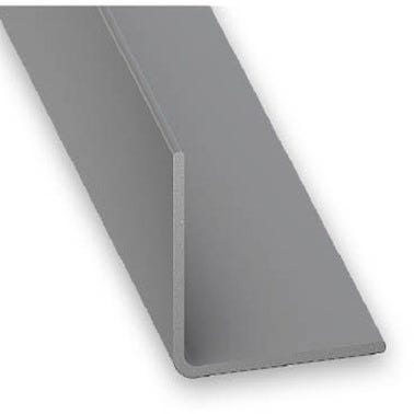 Cornière PVC l.20 mm x L.100 cm - CQFD gris - CQFD
