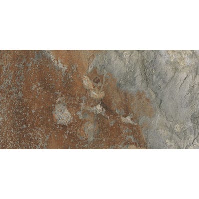 Carrelage sol extérieur effet pierre l.30 x L.60 cm - Nerva Mix