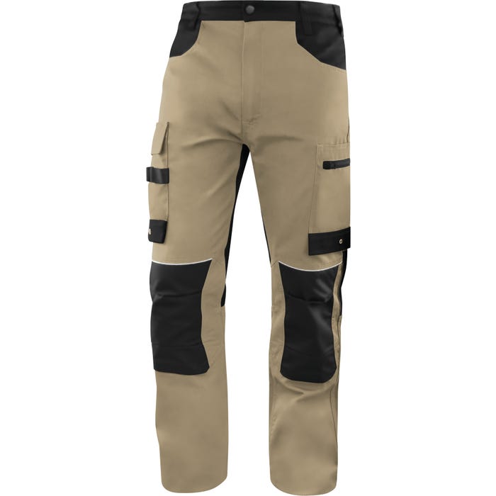 Pantalon de travail Beige/Noir T.L M5PA3 - DELTA PLUS