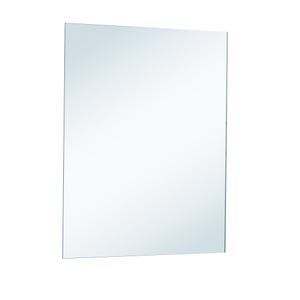 Miroir bords polis 75 x 60 cm ép 4 mm
