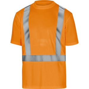T-shirt de travail haute visibilité orange T.S - DELTA PLUS