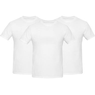 T-shirt de travail blanc T.M lot de 3 - KAPRIOL