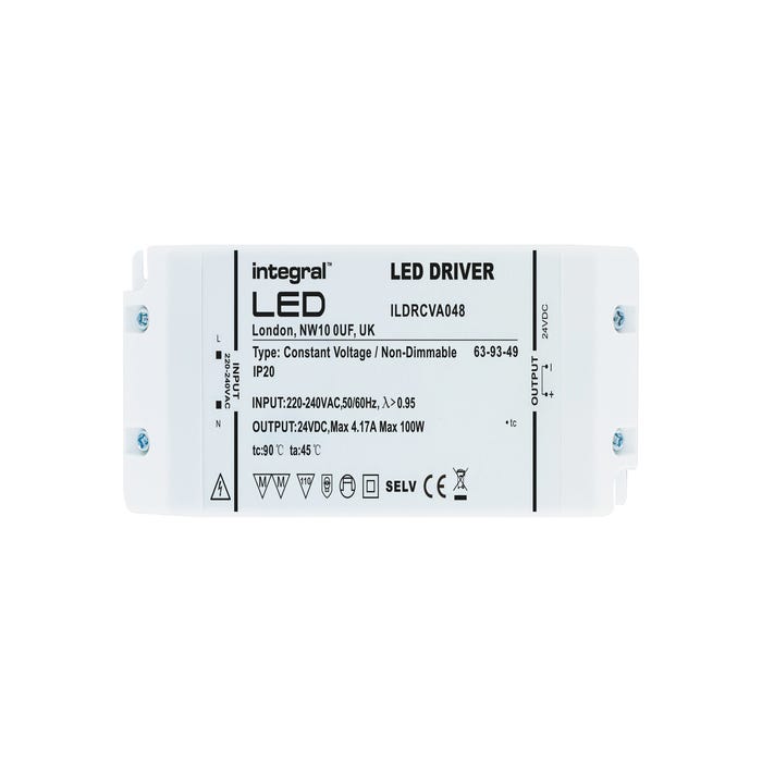 ALIMENTATION 100W 24VDC IP20 NON DIMMABLE