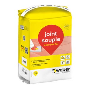 Joint souple beige crème 5 Kg Weberjoint flex - WEBER