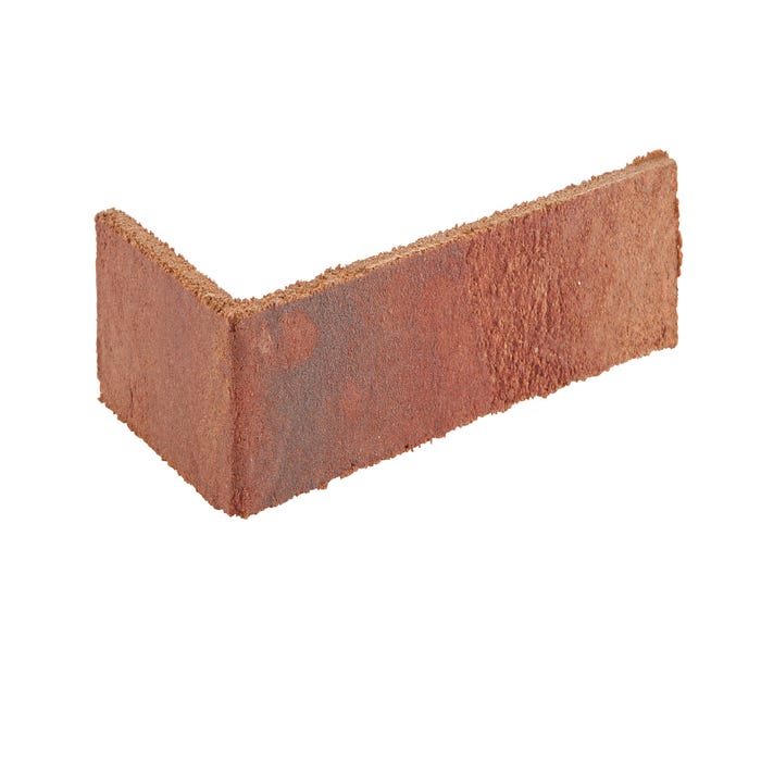 Angle béton rouge effet brique l.10 x L.21 cm Cottage 230 
