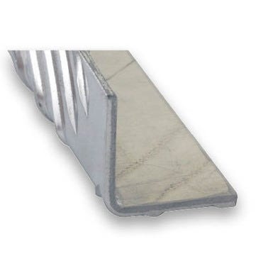Cornière damier aluminium brut 30 x 30 mm L.250 cm