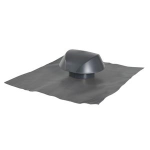 Chapeau de ventilation avec collerette d'étanchéité anthracite Diam.100 mm Atemax - NICOLL