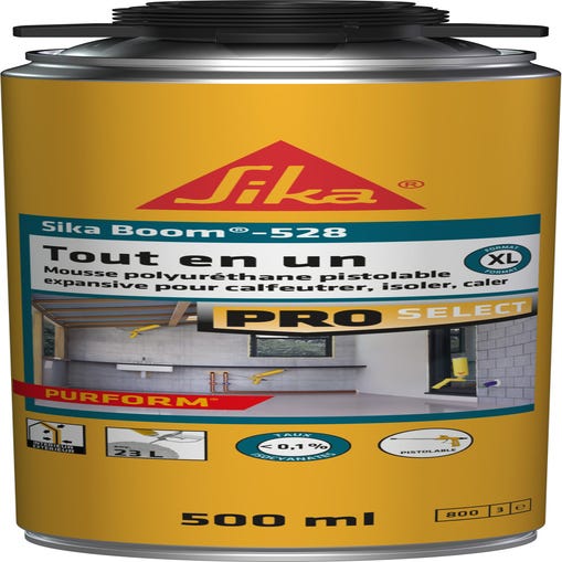 Mousse Polyuréthane expansive SIKABOOM 528 500ML - Sika