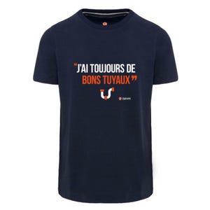 T-shirt de travail marine "Bon tuyaux" T.L - PARADE