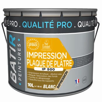 Impression plaque de plâtre 10l IP500 - BATIR