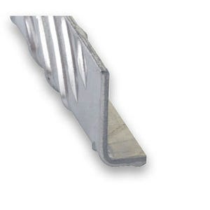 Cornière inégale damier aluminium brut 25 x 20 mm L.250 cm