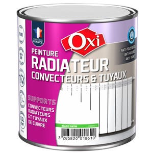 Peinture radiateur convecteur satin blanc 0,5 L - OXI