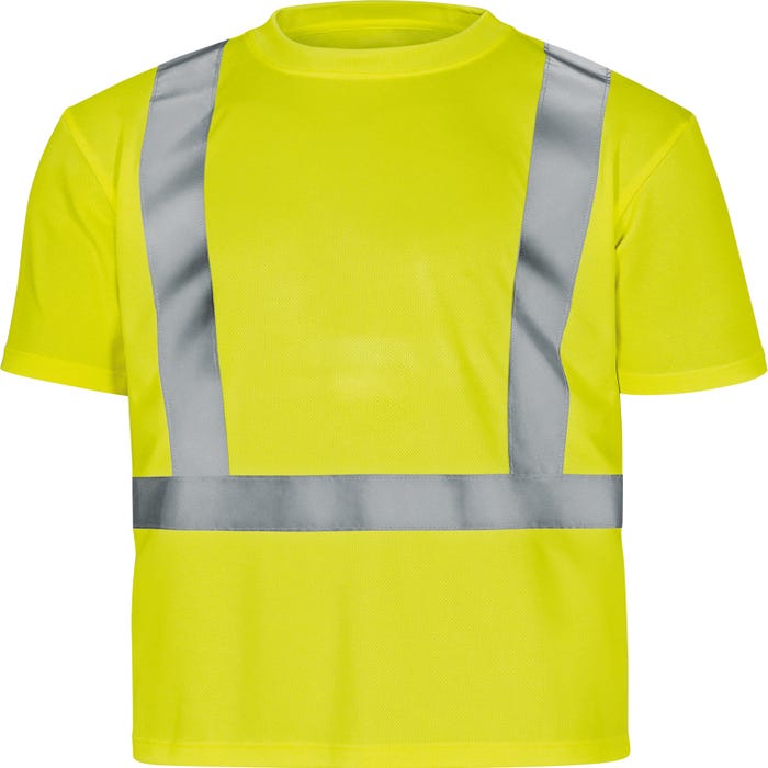 T-shirt de travail haute visibilité jaune T.S - DELTA PLUS