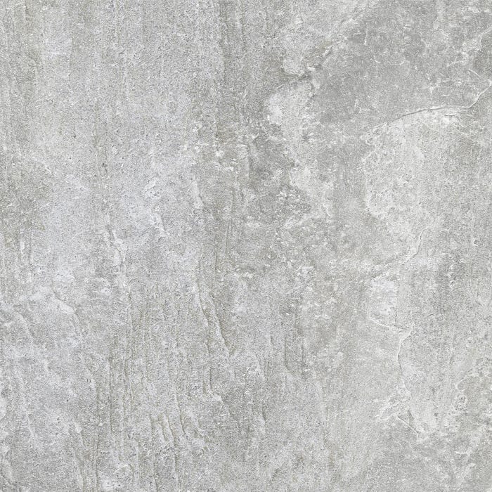 Carrelage sol extérieur effet pierre l.45 x L.45 cm - Focus Grey