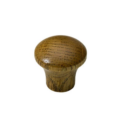 Bouton en bois de chêne rustique Diam.28 mm