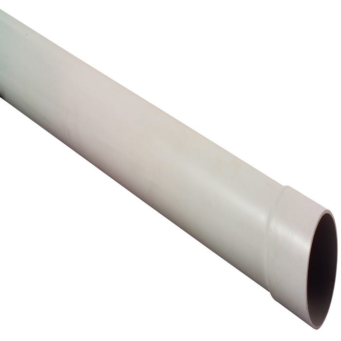 Tuyau de descente PVC gris Diam.80 mm Long.4 m - GIRPI