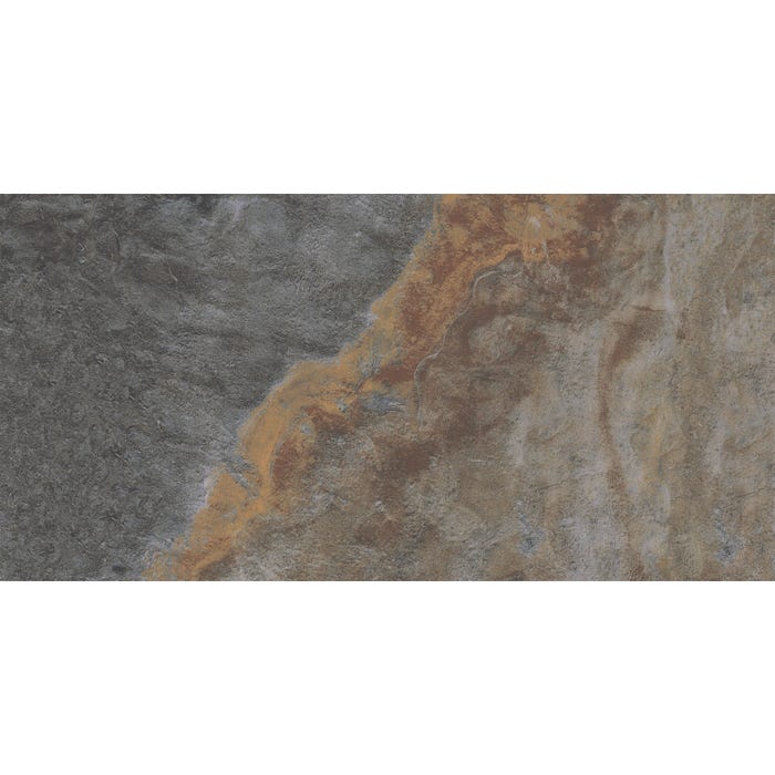 Carrelage sol extérieur effet pierre l.30 x L.60 cm - Pierre de Bali