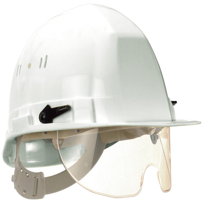 Casque de chantier blanc RB40 lunette Visiocéanic - TALIAPLAST
