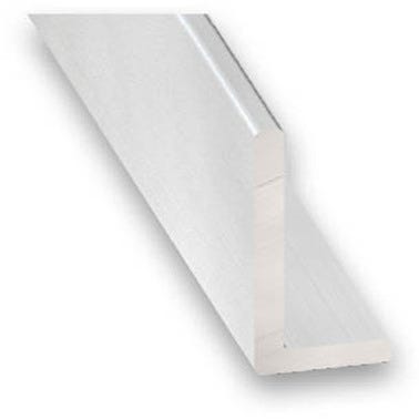 Cornière inégale aluminium  incolore 40 x 20 x 1,5 mm L. 100 cm