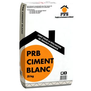 CIMENT BLANC 25 KG PRB