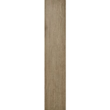 Carrelage sol extérieur effet bois l.23 x L.120 cm - Merbau Deck Ceniza