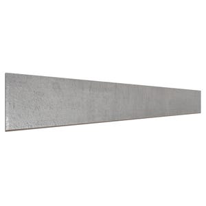 Plinthe carrelage effet métal H.7 x L.60 cm - Marne gris (lot de 6)