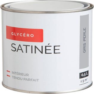 Peinture intérieure multi-supports glycéro satin gris perle 0,5 L