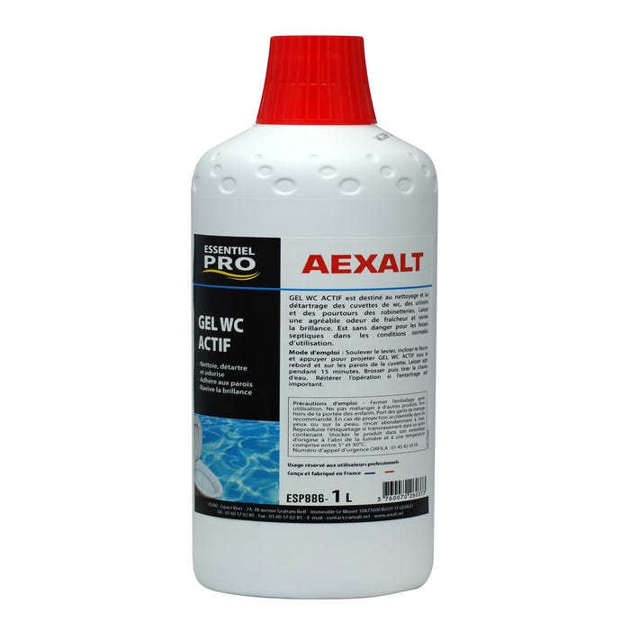 Nettoyant et détartrant WC gel actif 1 L - AEXALT