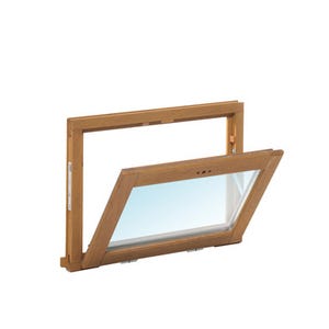 Fenêtre abattant bois H.45 x l.80 cm oscillo-battant 1 vantail Pin