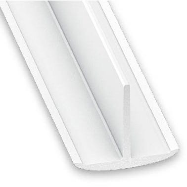Profilé en T PVC blanc 25 x 18 mm L.100 cm
