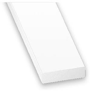 Profilé plat PVC blanc l.19 x Ep.3 mm L.100 cm
