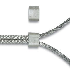 Manchons aluminium pour cable Diam.3 mm 2 pièces