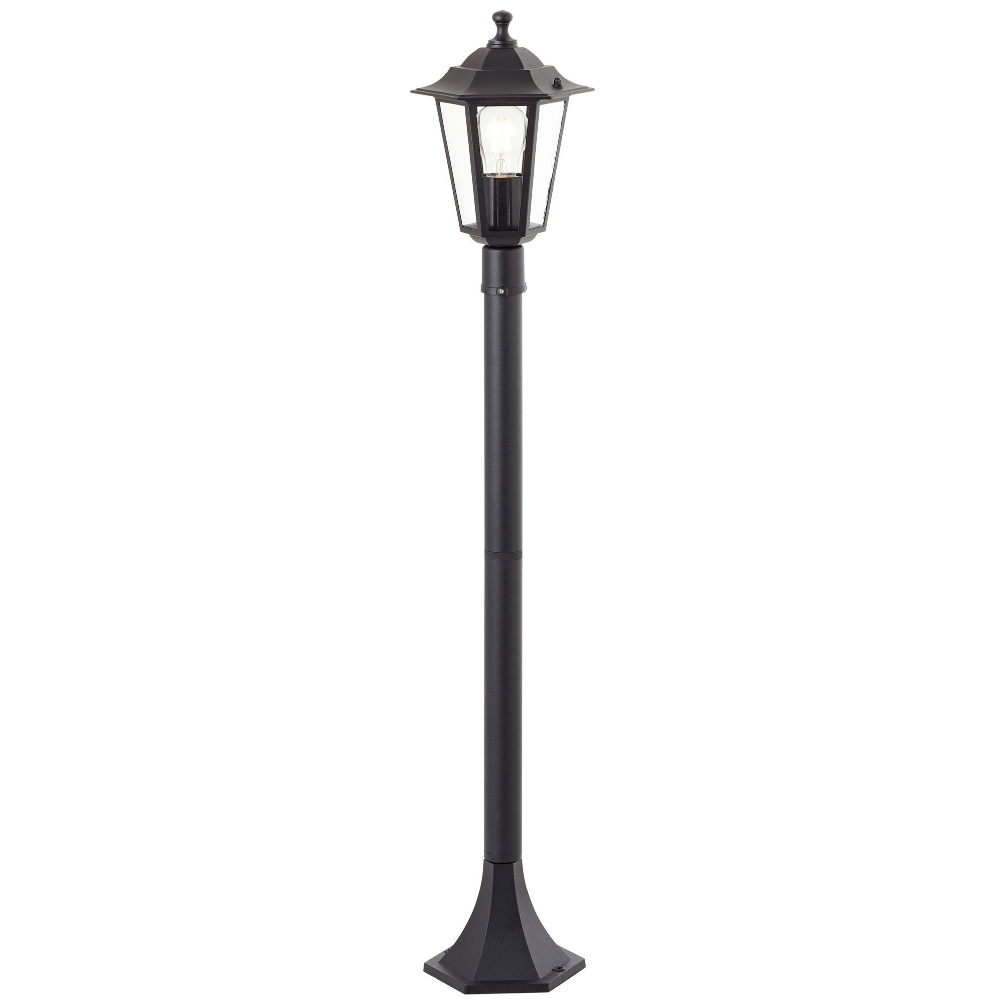 Lampadaire Extérieur Style Victorien - Hauteur 2,7m, Couleur Noir, Fer Et Acier