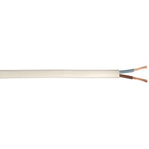 Cable électrique HO3VV H2F 2x0,75 mm² blanc 10 m  - NEXANS FRANCE 