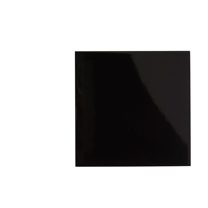 Faïence noir uni l.20 x L.20 cm Franklin