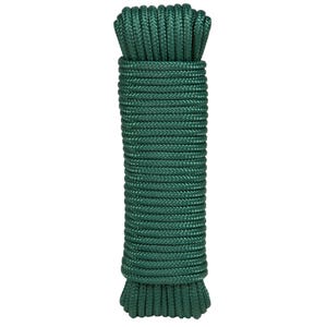 Corde tréssée polypropylène vert 8 mm Long.15 m