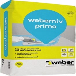 Ragréage autolissant P3 Weberniv primo - WEBER