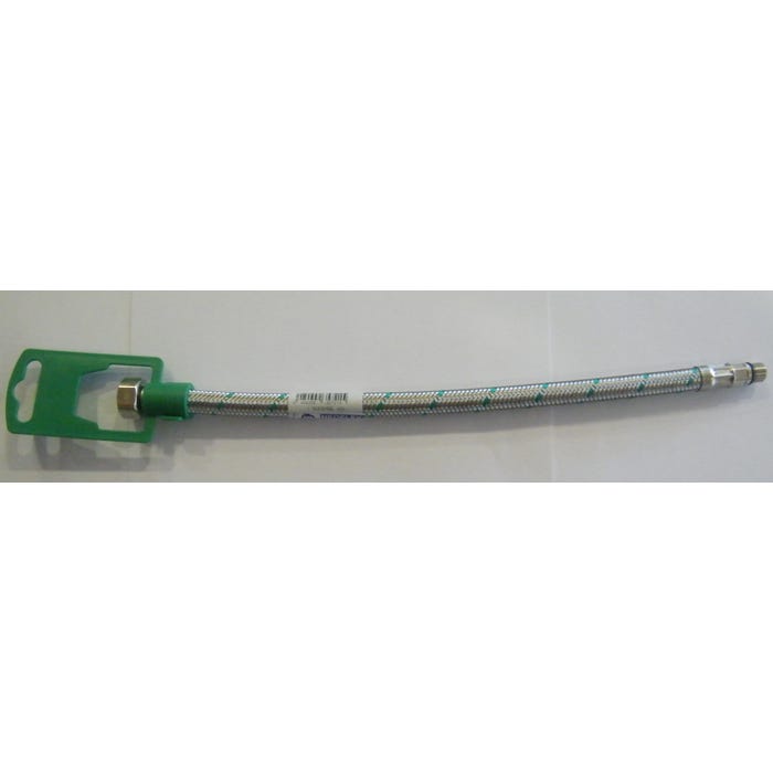 Flexible sanitaire DN8 Femelle 12 x 17 (3/8") - Mâle 10/100 Long.300 mm Greenflex