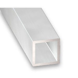 Tube carré aluminium brut 20 x 20 mm L.100 cm