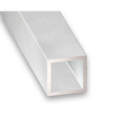 Tube carré aluminium  20 x 20 mm L.100 cm - CQFD