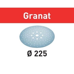 Abrasif STF Diam.225 mm/128 Grain P180 GR/25 Granat - FESTOOL